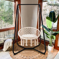 Hammock Chair with Stand, 330 lbs Capacity, Grey U9195