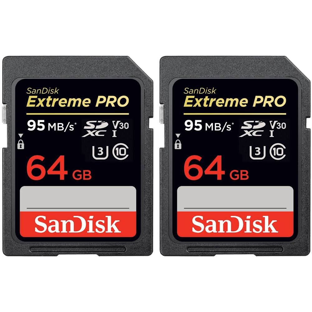 64GB UHS-1 SDXC Memory Card 2-Pack Z406
