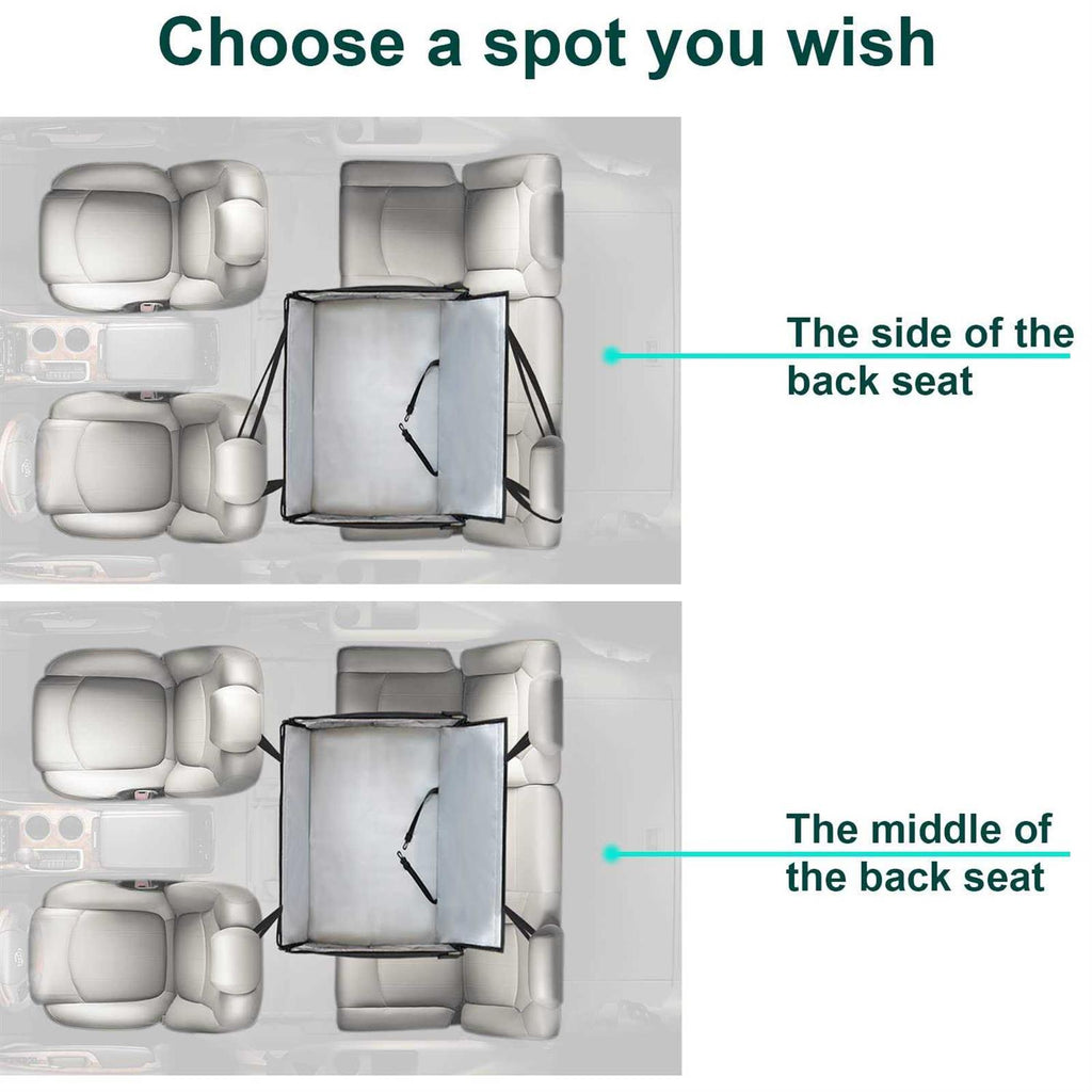 Extra Large Dog Booster Car Seat with Seat Extender C1586