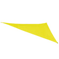 Yellow 10 ft Triangle Sun Shade Sail F611