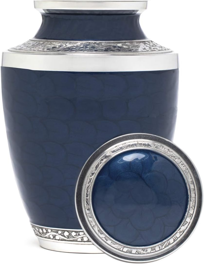Handcrafted Cremation Urn for Human Ashes with Velvet Bag B278642