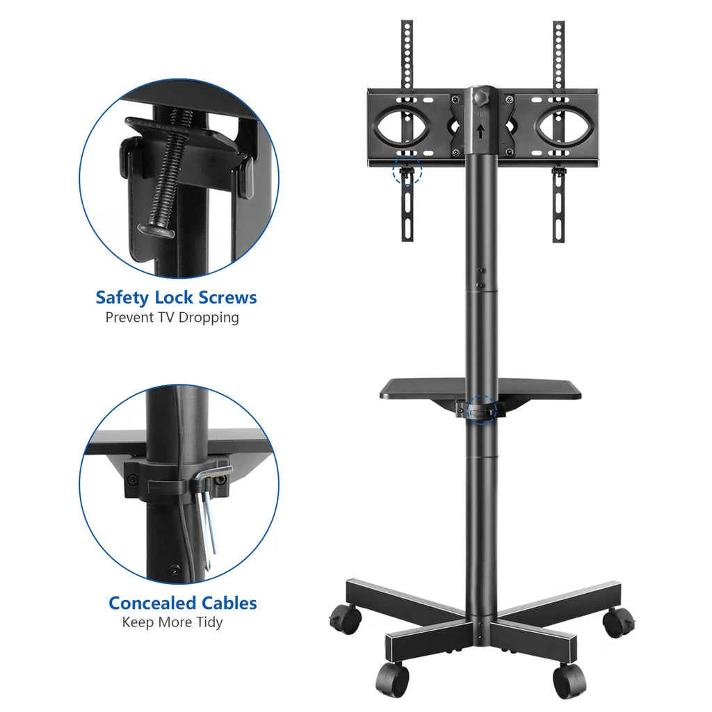 Modern Rolling TV Stand for 32 to 60 inch Flat Panel TVs Z63571