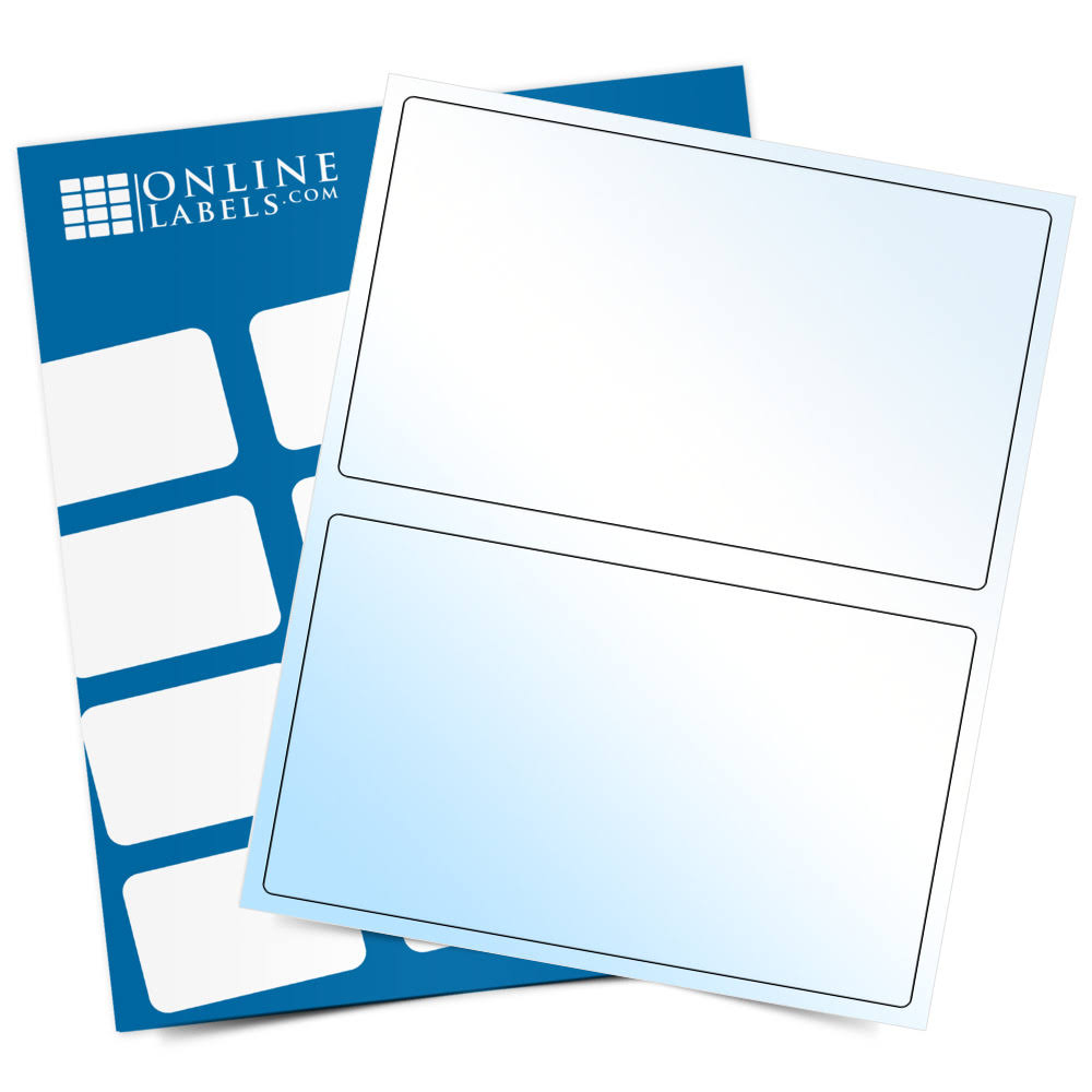 White Gloss Laser Labels, 100 Sheets C6236