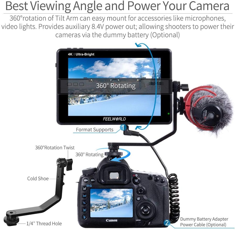7 Inch Touch Screen Camera Field Monitor G126