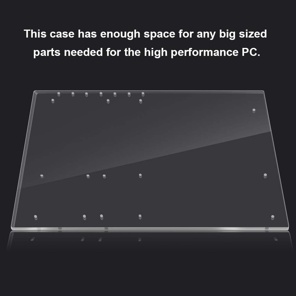 Transparent Acrylic Open Frame Computer Case Pack of 2 A9824