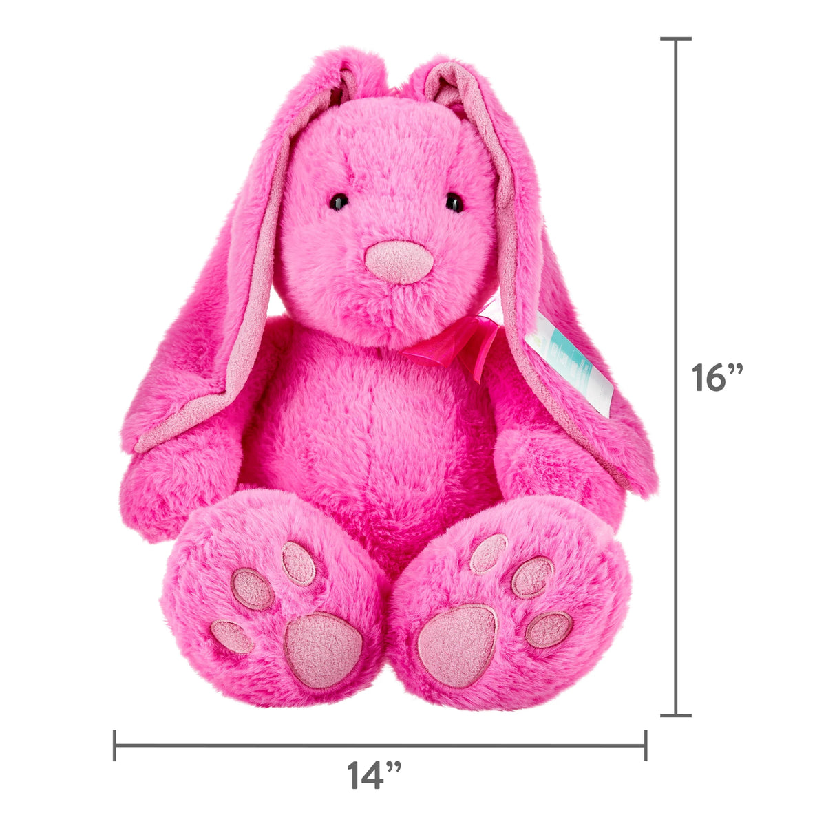 Large Pink Long Ear Bunny Plush 21 in A4736