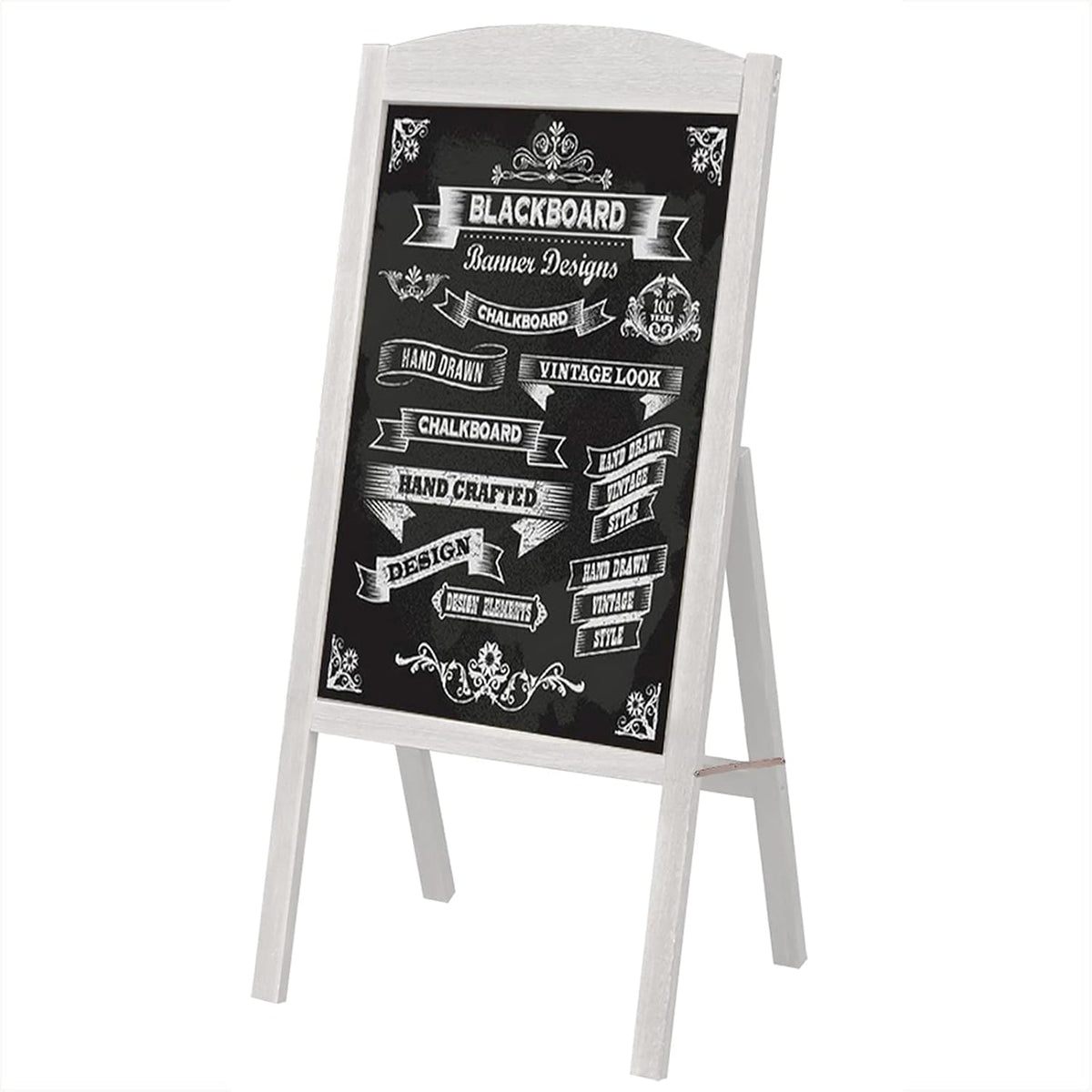 Large 35 x 17 Inch Wood A-Frame Chalkboard Sign R848
