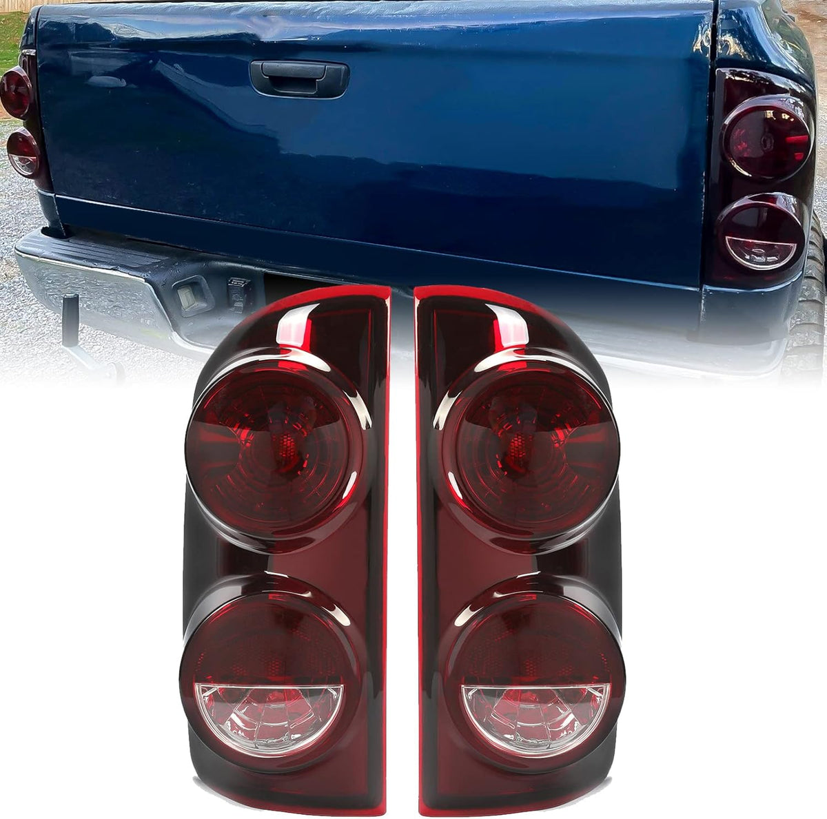 Tail Light Compatible with 2007-2009 Dodge Ram Pickup F288