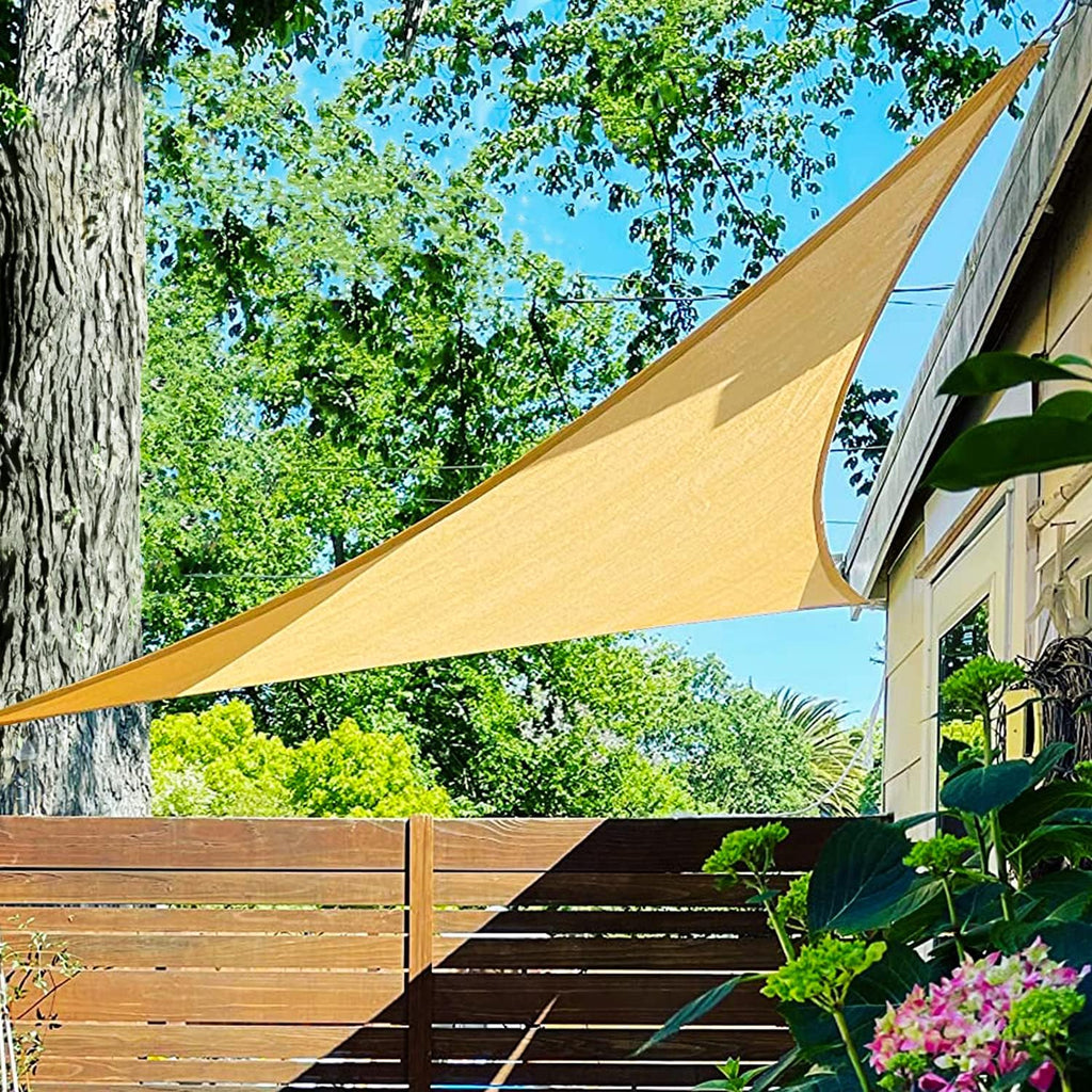 Rectangle Sun Shade Sail Canopy 16'X20' Permeable Shade Cloth C7212