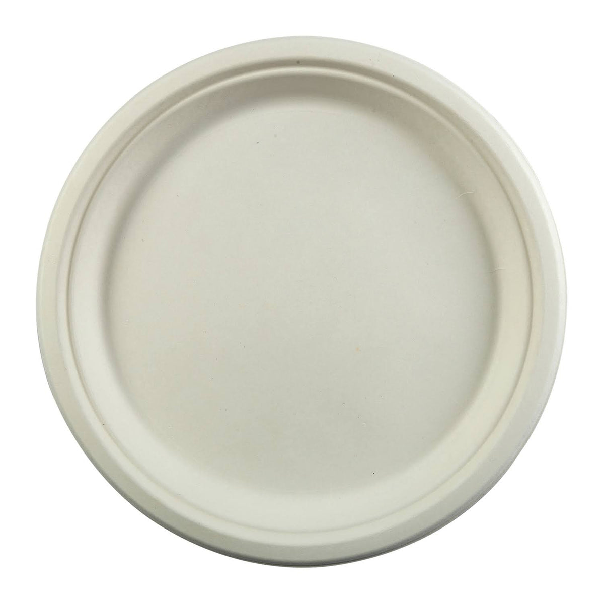10 Round Heavy Molded Fiber Plates, Case of 500 Z919