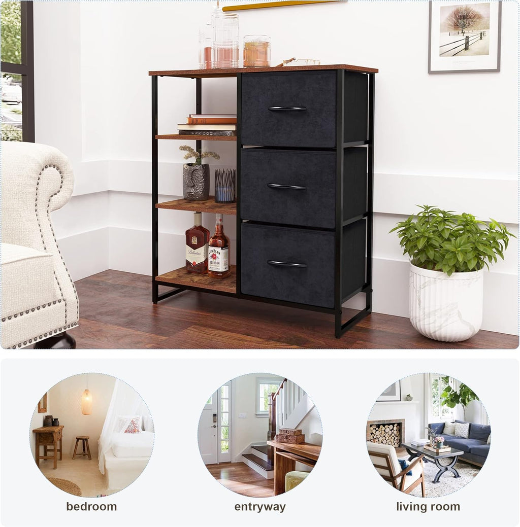 3 Drawer Dresser with Shelf R669