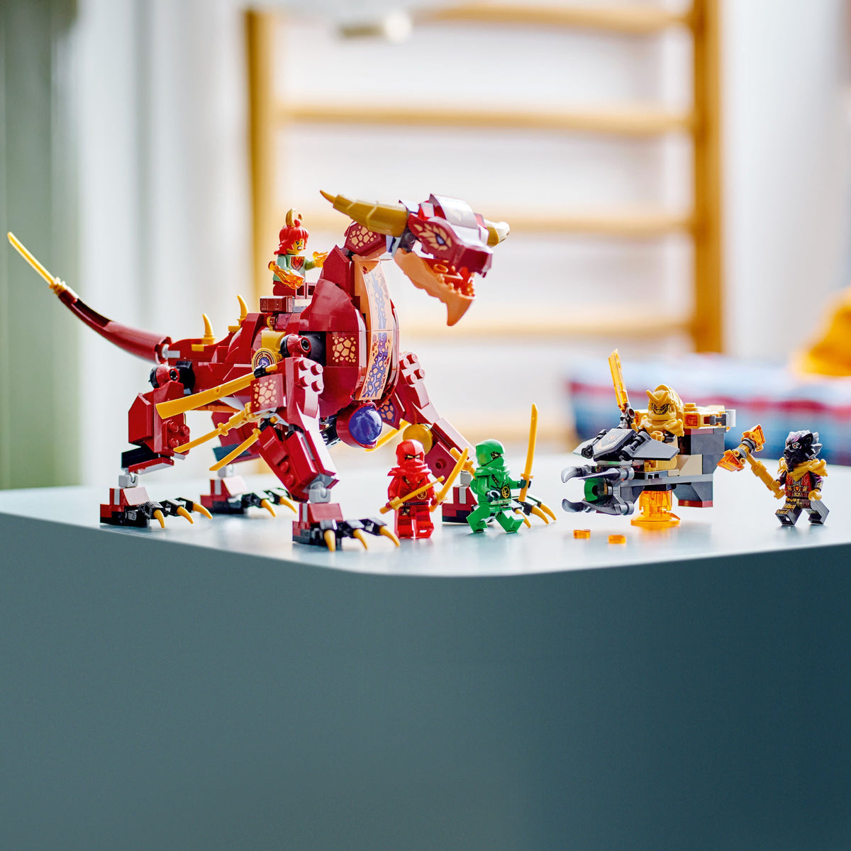 Transforming Lava Dragon Building Toy Set with Minifigures Y473706