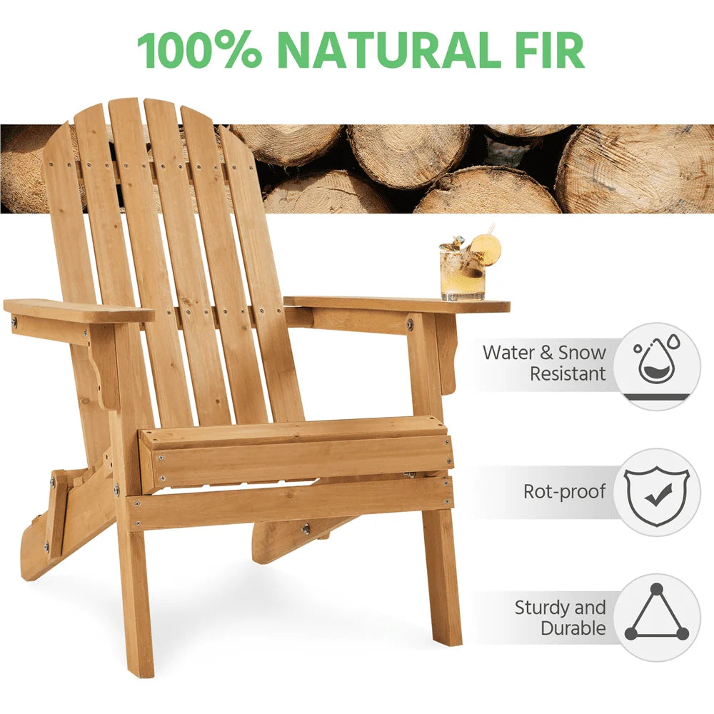 Solid Wood Folding Adirondack Chair E432