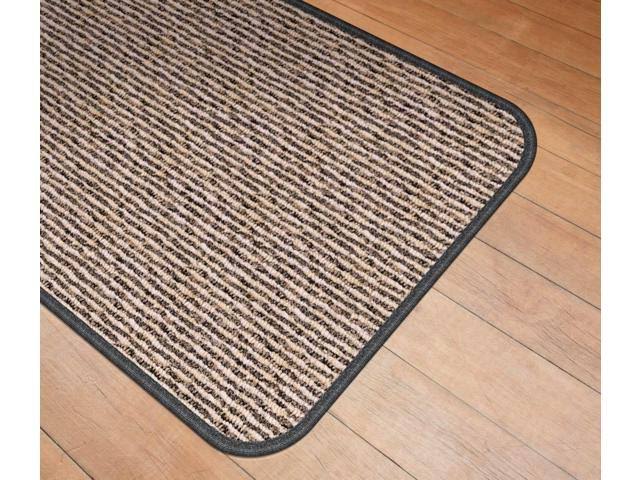 Skid-Resistant Carpet Runner Black Ripple 6 ft. x 27 in. R463973