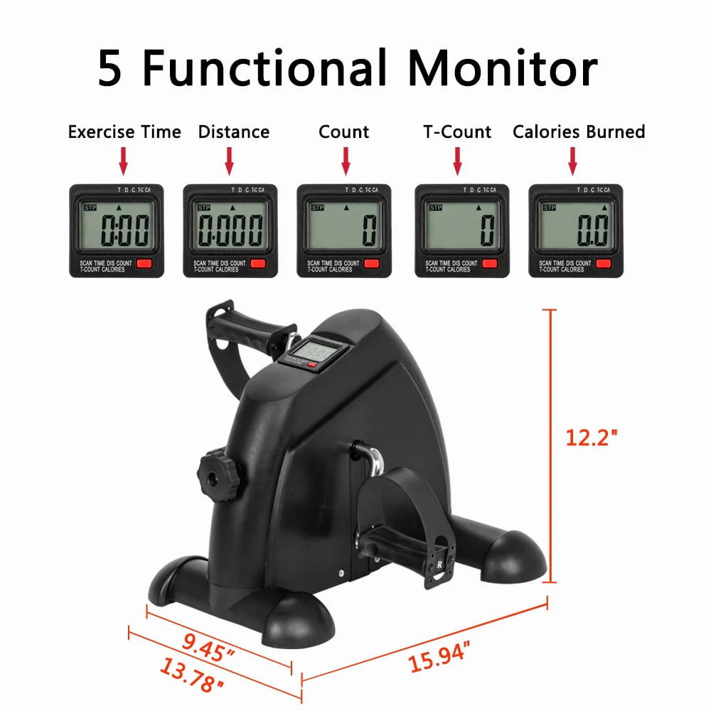 Mini Exercise Bike Pedal Exerciser with LCD Display S858798