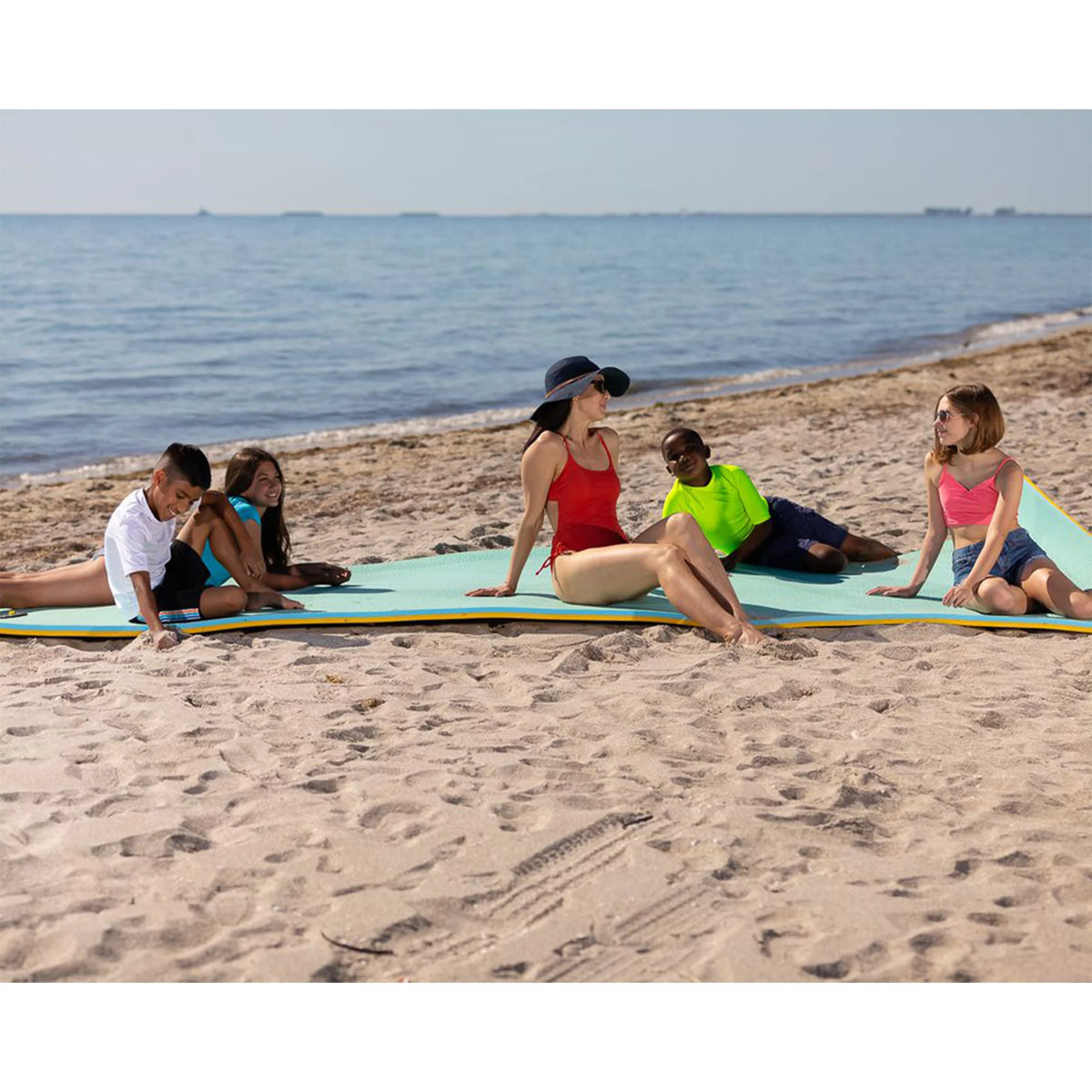 5 x 12 Ft Teal Water Floating Lounge Mat L7062