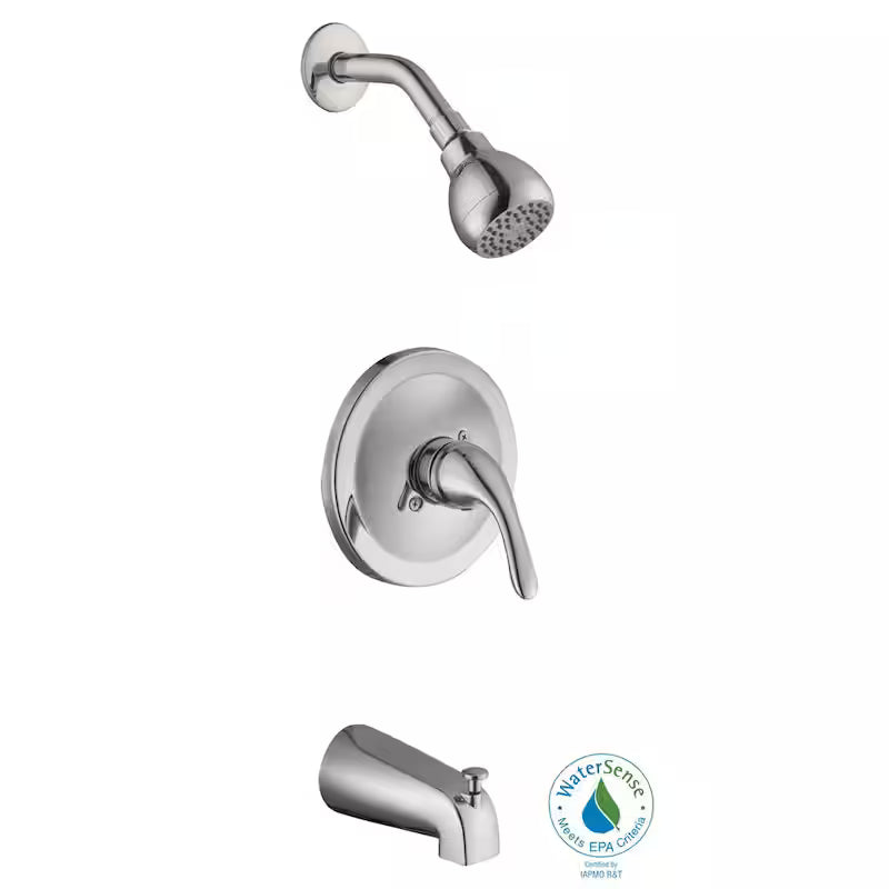Single Handle Tub and Shower Faucet 1.8 GPM in Chrome N924836