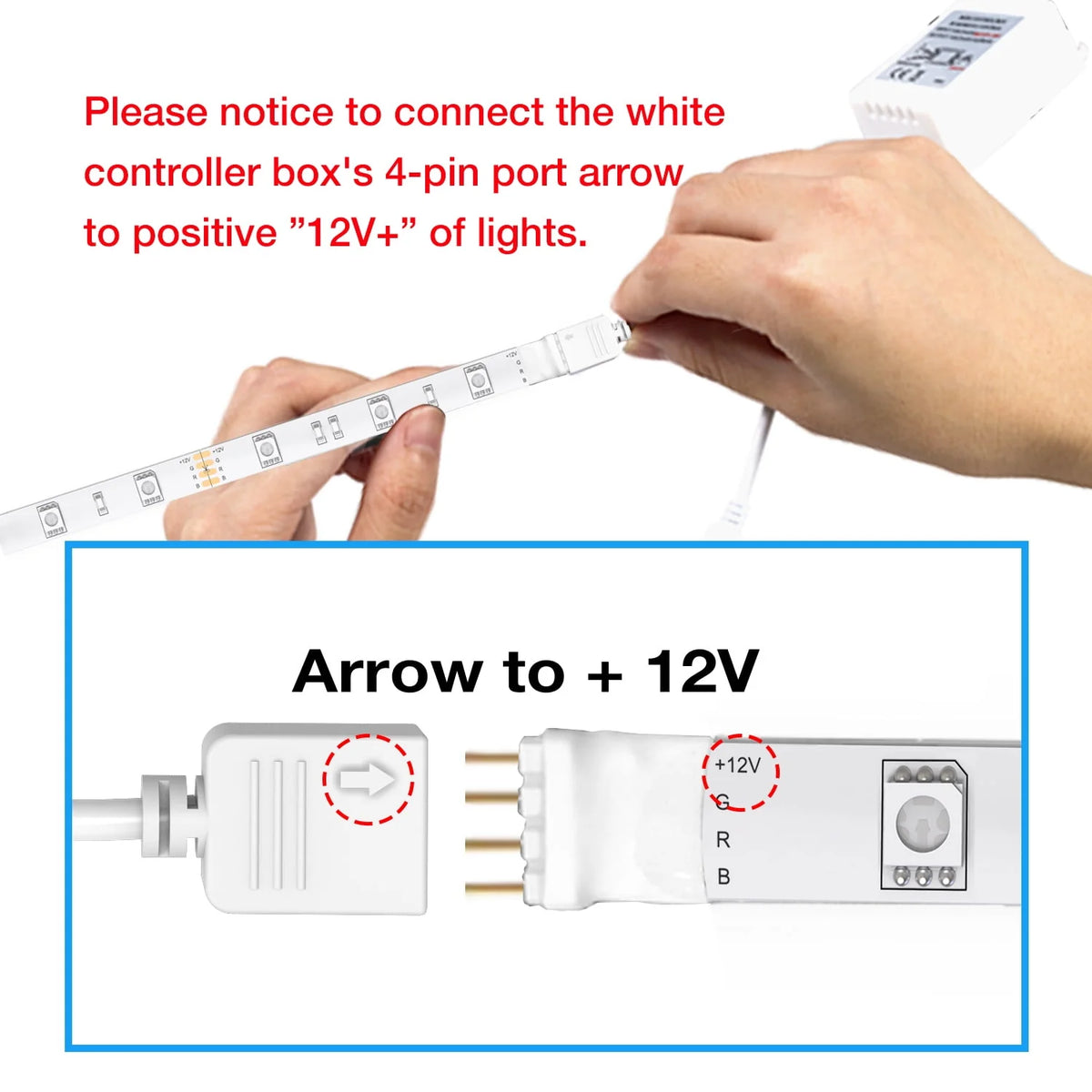 LED Strip Light 32.8ft with Remote Control and 12V Power Supply X950776