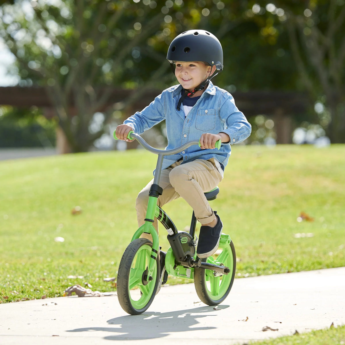 Green 12-Inch Kids Training Bike H354
