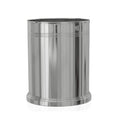 7 qt. Nickel Wastebasket K471
