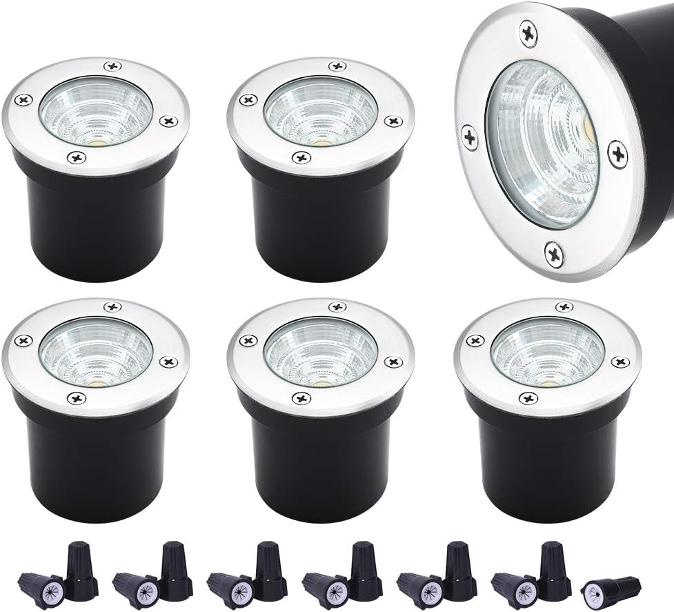 Low Voltage Waterproof 5W Warm White 3000K LED Landscape Lights 6 Pack R6837