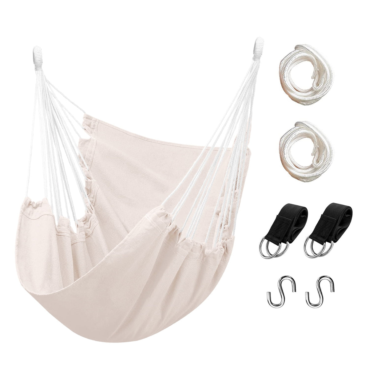 Hanging Rope Hammock Swing Chair with Pocket I10207