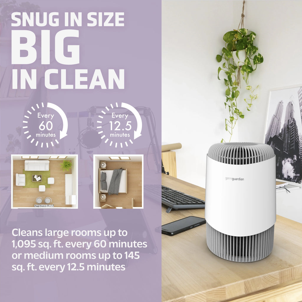 Air Purifier with HEPA Filter, UV-C, 1095 Sq. ft. V123