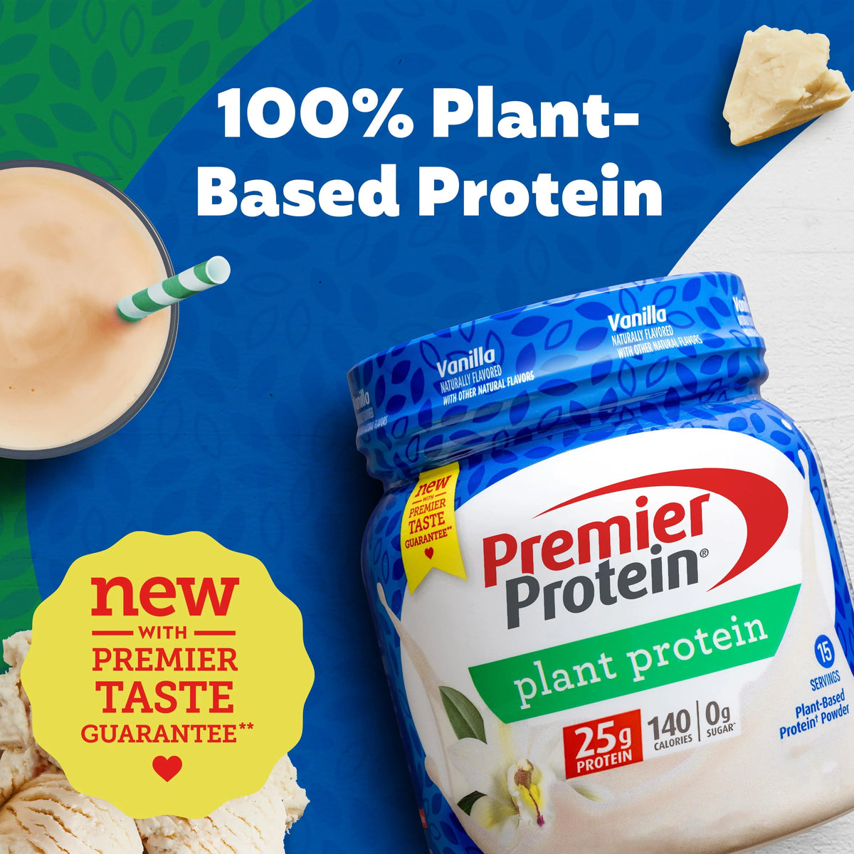 Plant Protein Powder Vanilla 25g 15 Servings C4158