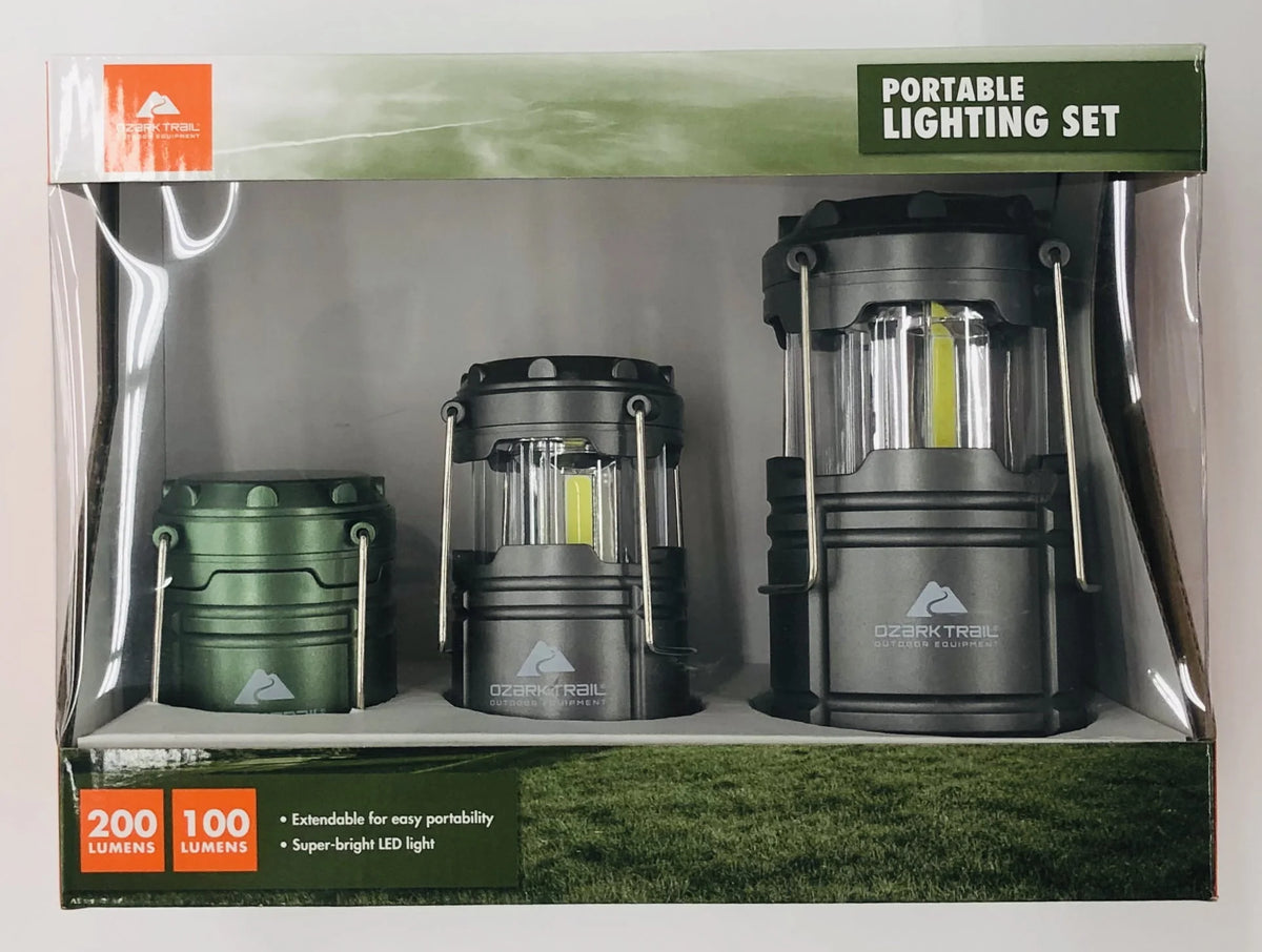 AAA & AA LED Camping Lanterns 3 Pack H589687