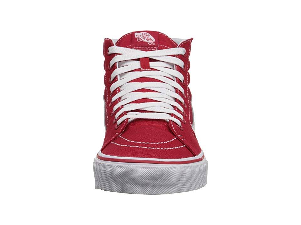 Red Canvas Sk8-Hi O800