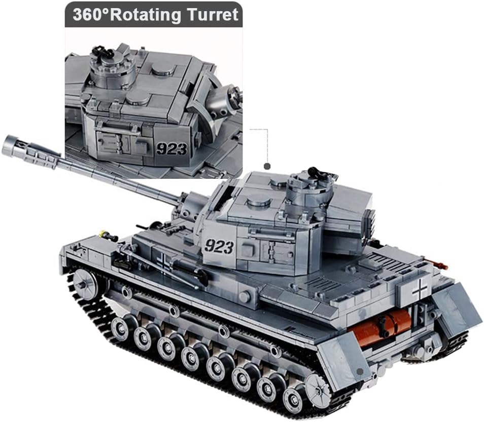 1193 PCS Tank Building Block with 4 Soldier Figures B985