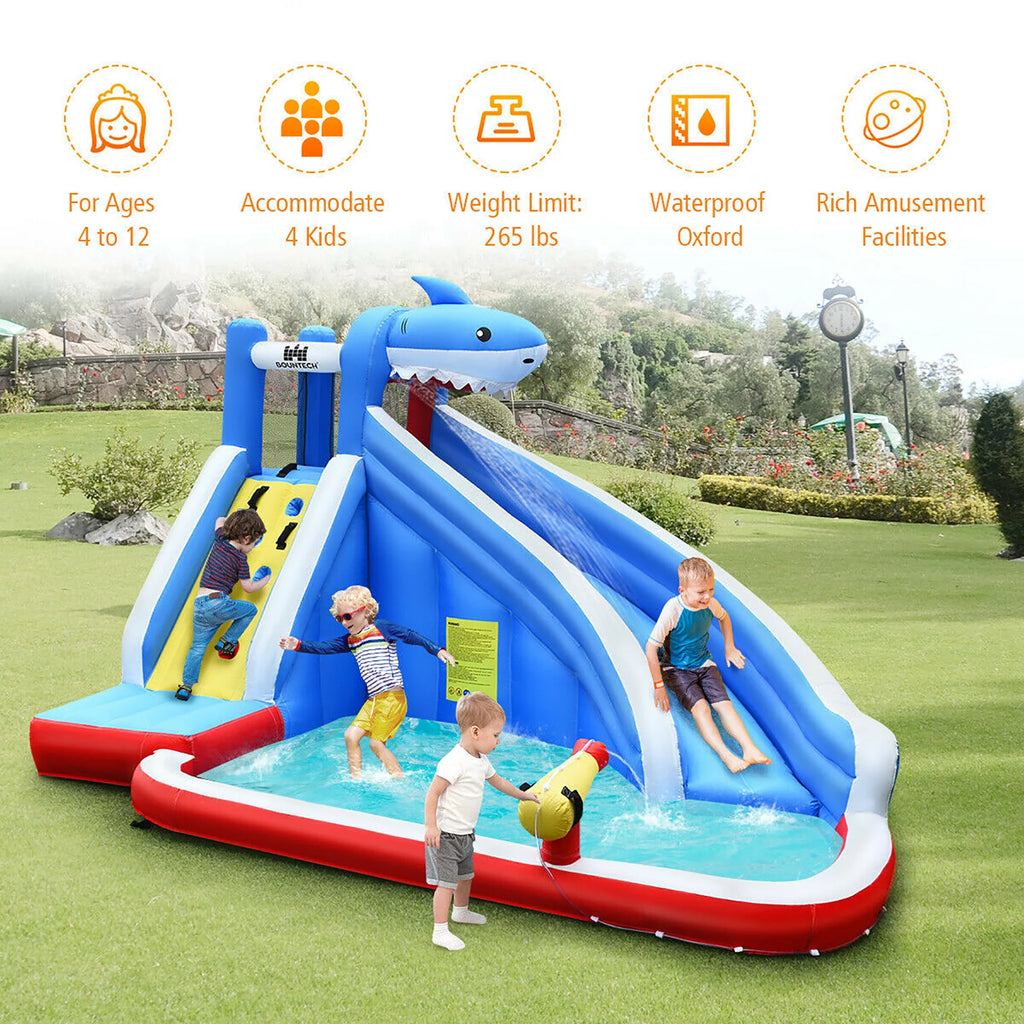 Inflatable Water Slide Bounce House Castle Splash Water Pool J16604