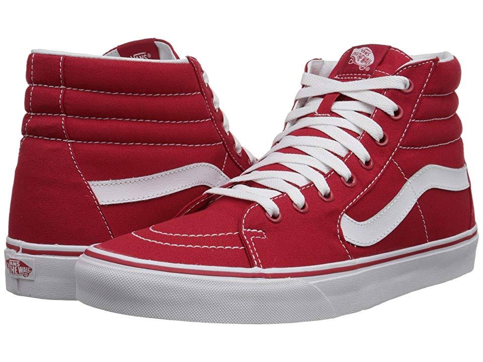 Red Canvas Sk8-Hi O800