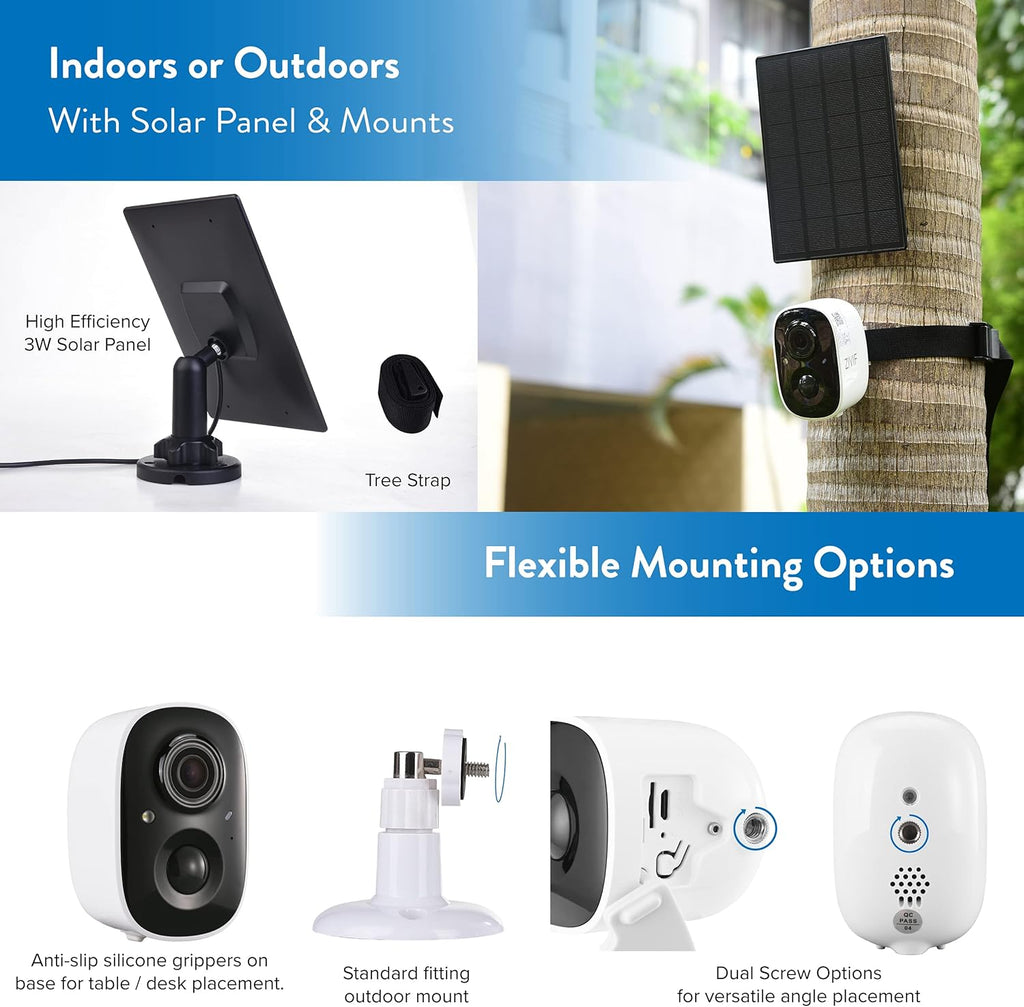 Wireless Solar Security Camera with Spotlight C139