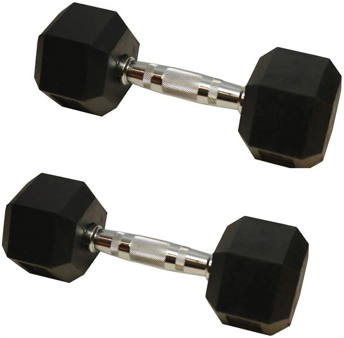 Coated Hex Dumbbell Set of 2 with Metal Handles Y498439