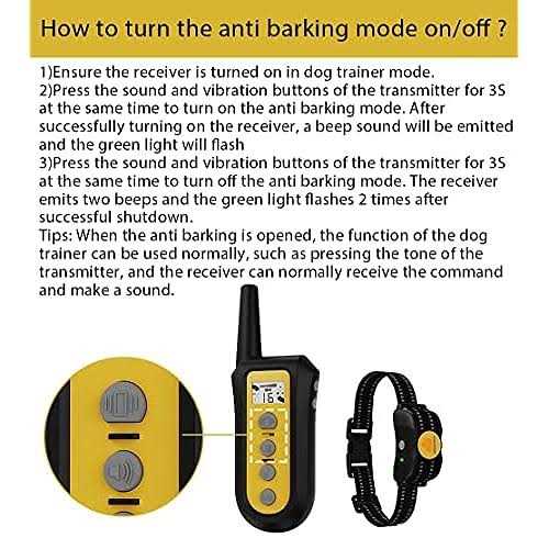 Auto Anti-bark Remote Dog Training Shock Collar V43953