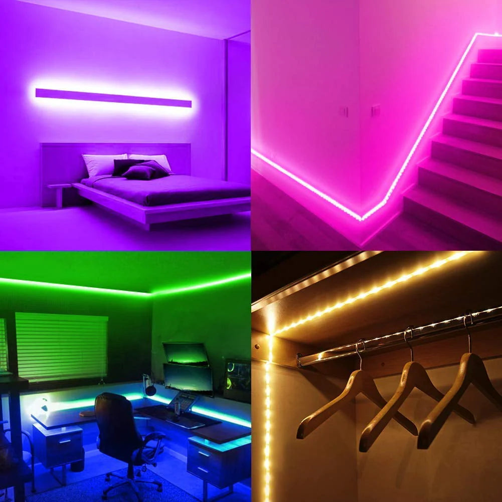 LED Strip Light 32.8ft with Remote Control and 12V Power Supply X950776