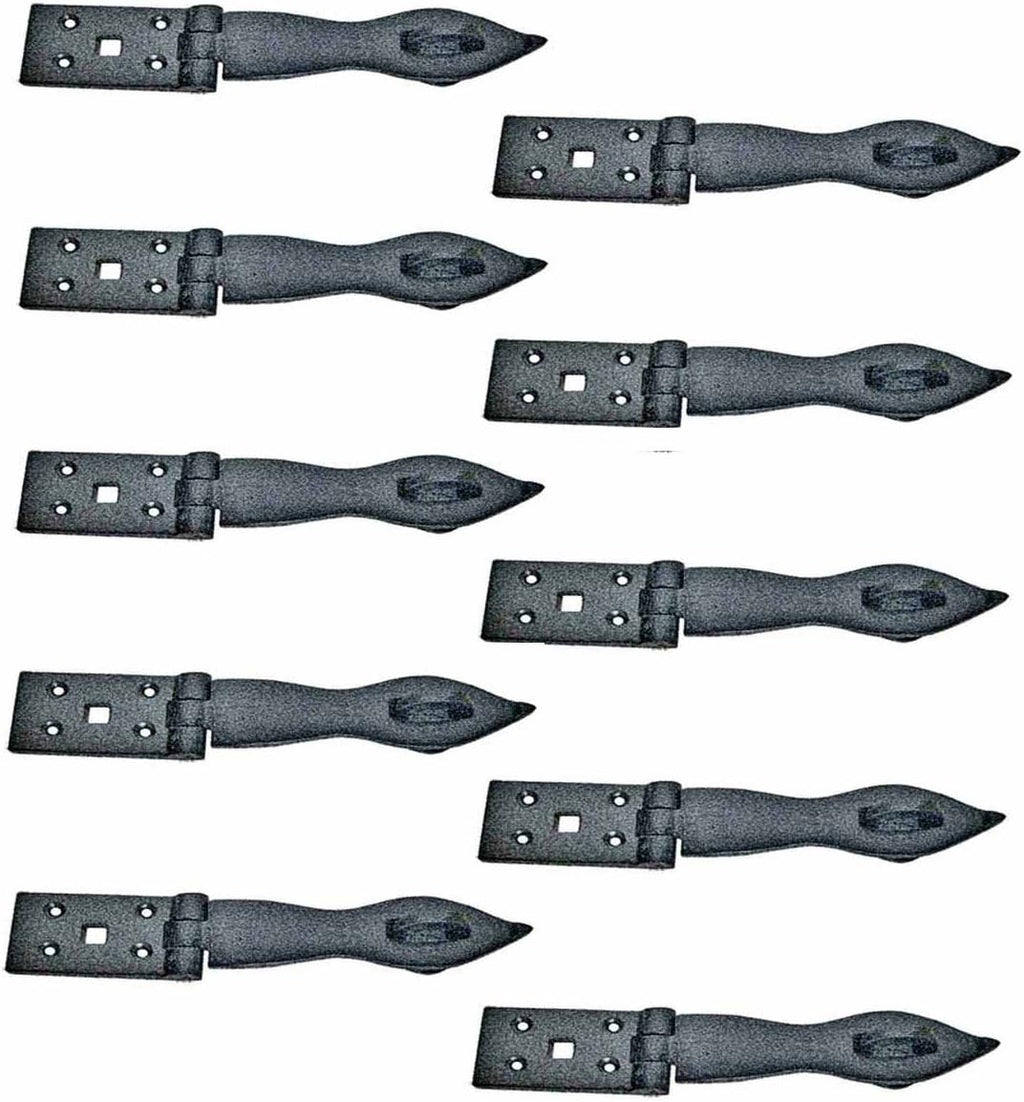 Black Wrought Iron Hasp Lock 8.5 X 1.75 Powder Coated Pack of 10 S272631
