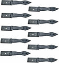 Black Wrought Iron Hasp Lock 8.5 X 1.75 Powder Coated Pack of 10 S272631