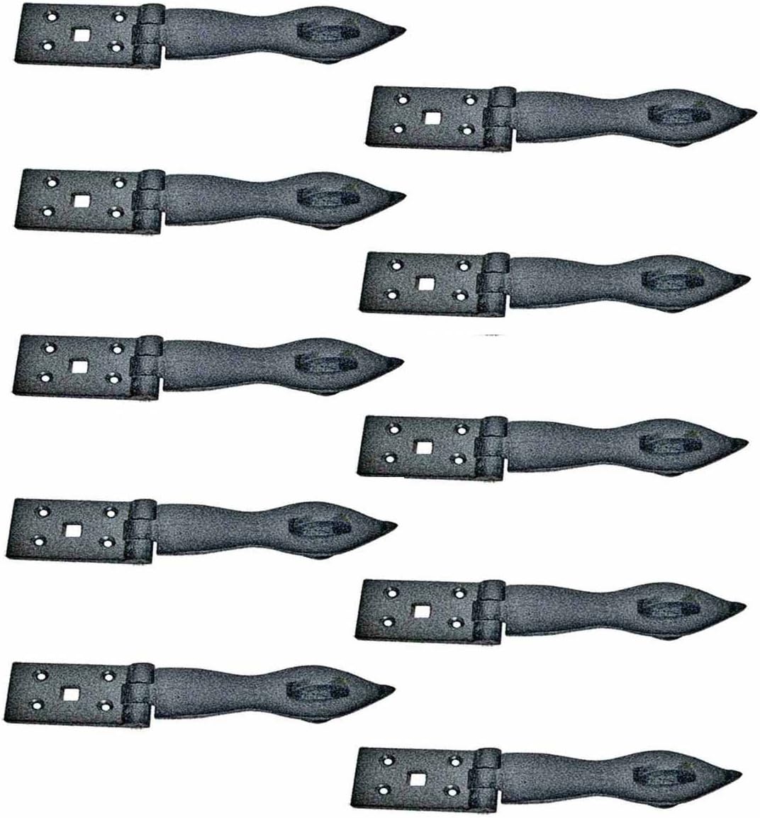 Black Wrought Iron Hasp Lock 8.5 X 1.75 Powder Coated Pack of 10 S272631
