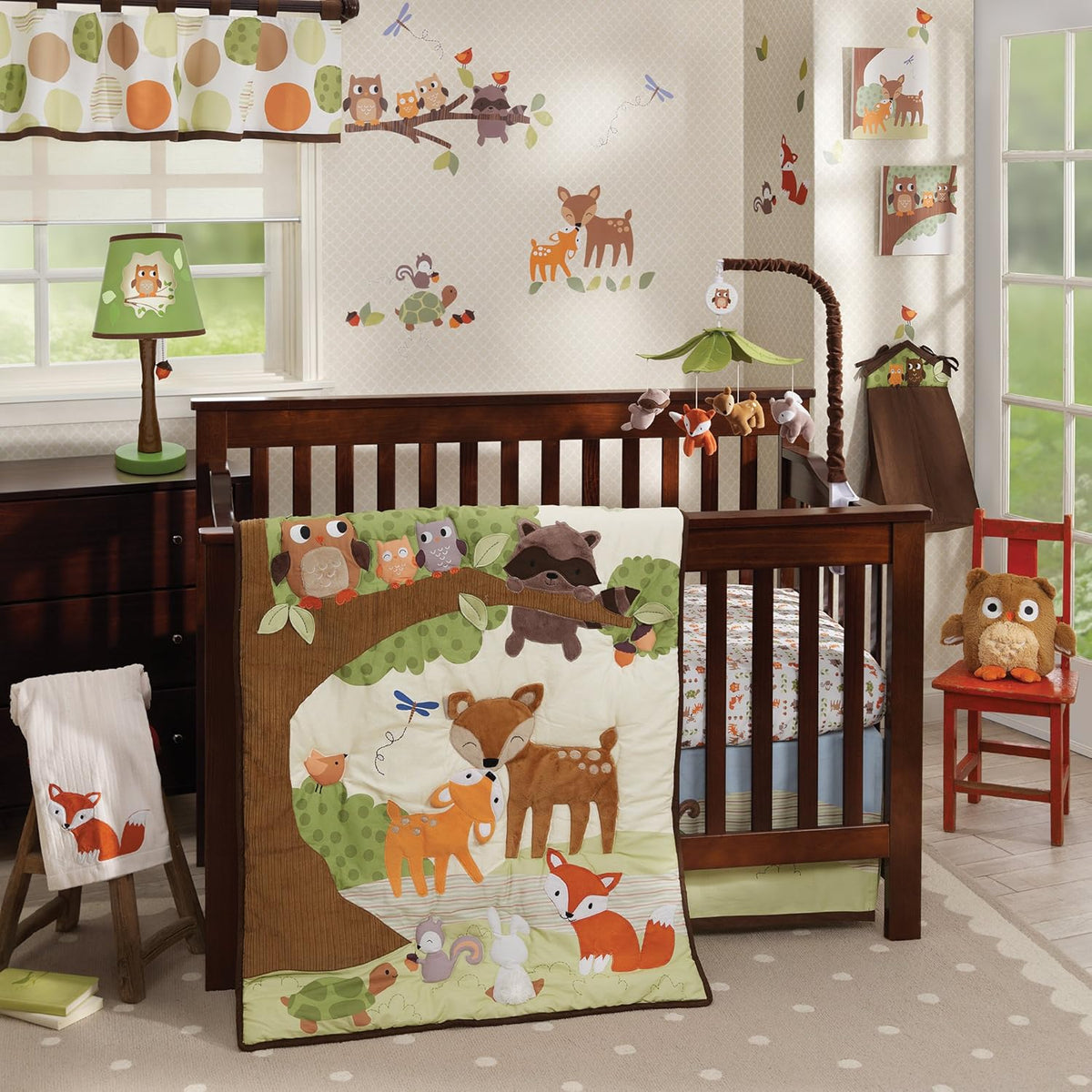 Multicolor Forest Animals Musical Baby Crib Mobile N880