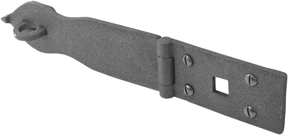 Black Wrought Iron Hasp Lock 8.5 X 1.75 Powder Coated Pack of 10 S272631