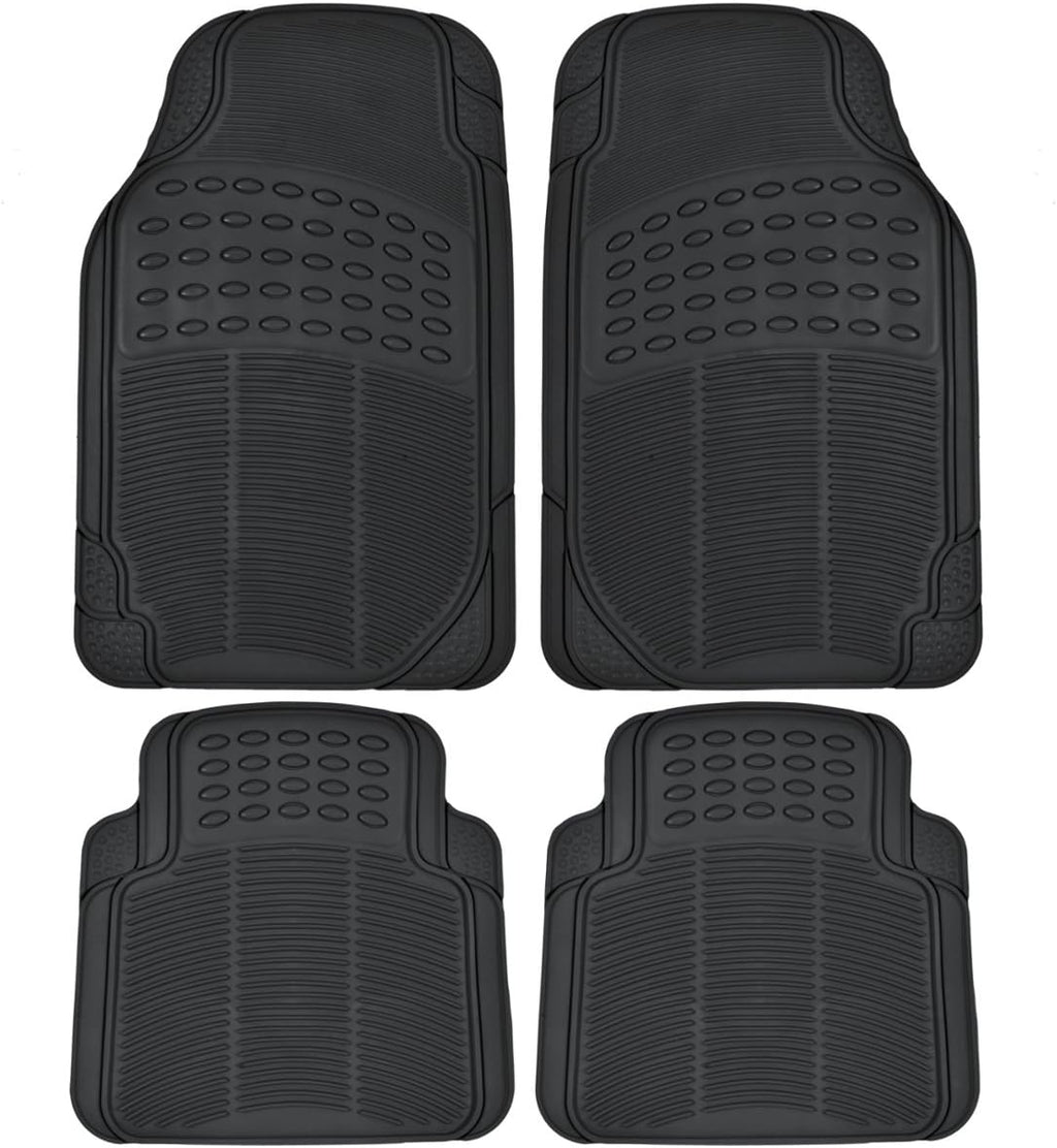Heavy Duty 4pc Front & Rear Rubber Floor Mats R940493