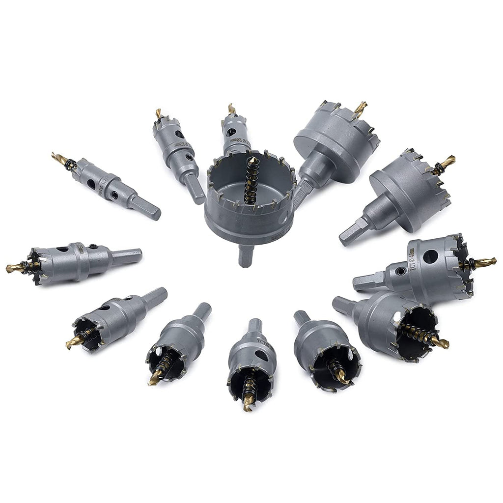10 Pcs Tungsten Carbide Tipped Hole Saw Kit X3130