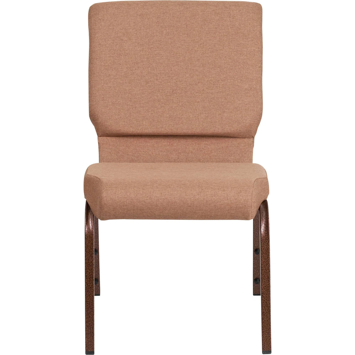 Caramel Fabric Stacking Church Chair U78664