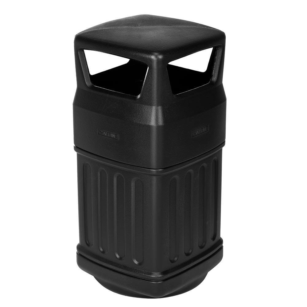 Black 16-Gallon Outdoor/Indoor Trash Can X647830