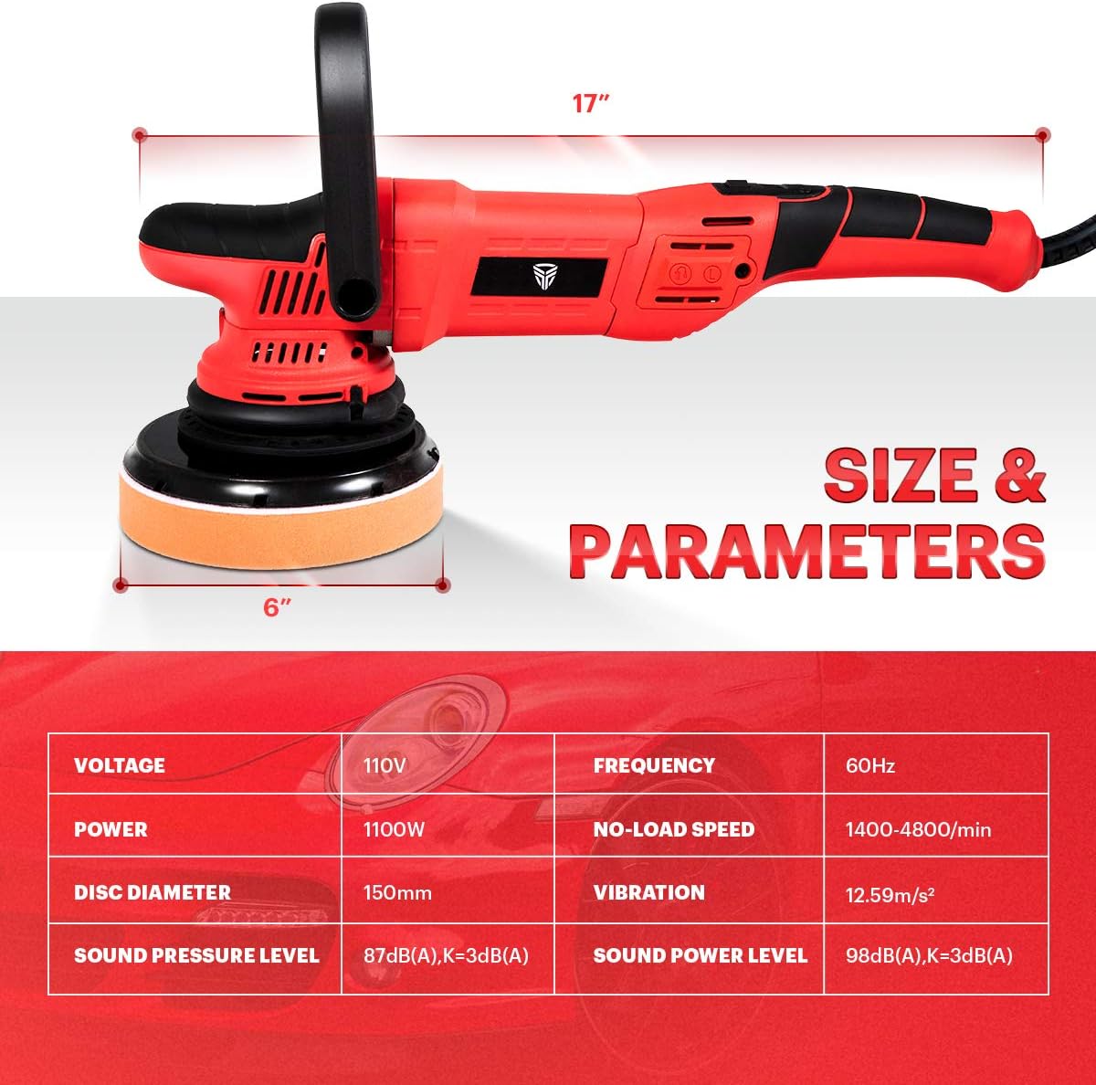 6'' Dual Action Random Orbital Polisher S63265