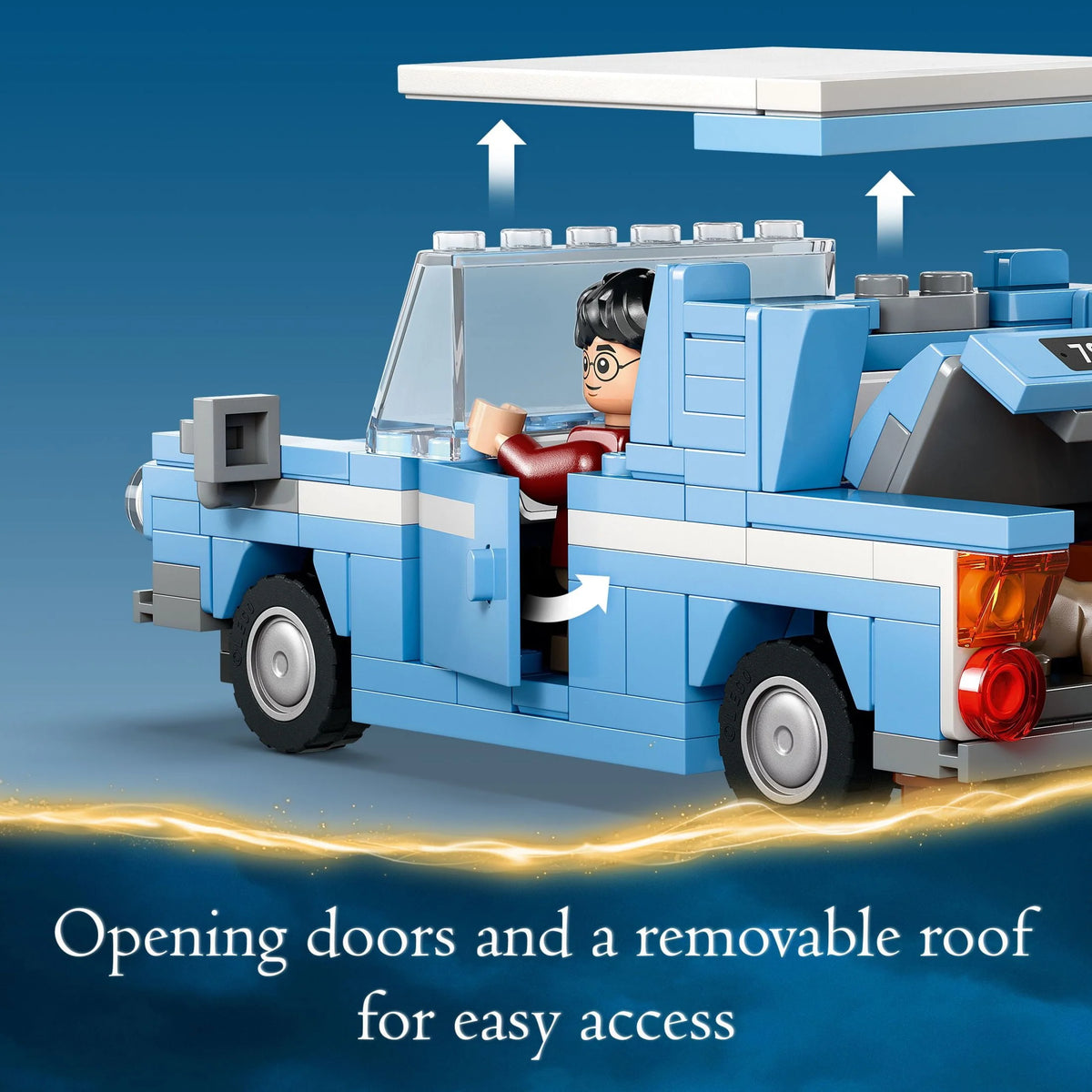 Buildable Car Toy with 2 Minifigures C5671