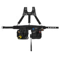 Black 14-Pocket Electrician Tool Belt with Suspenders Q622136