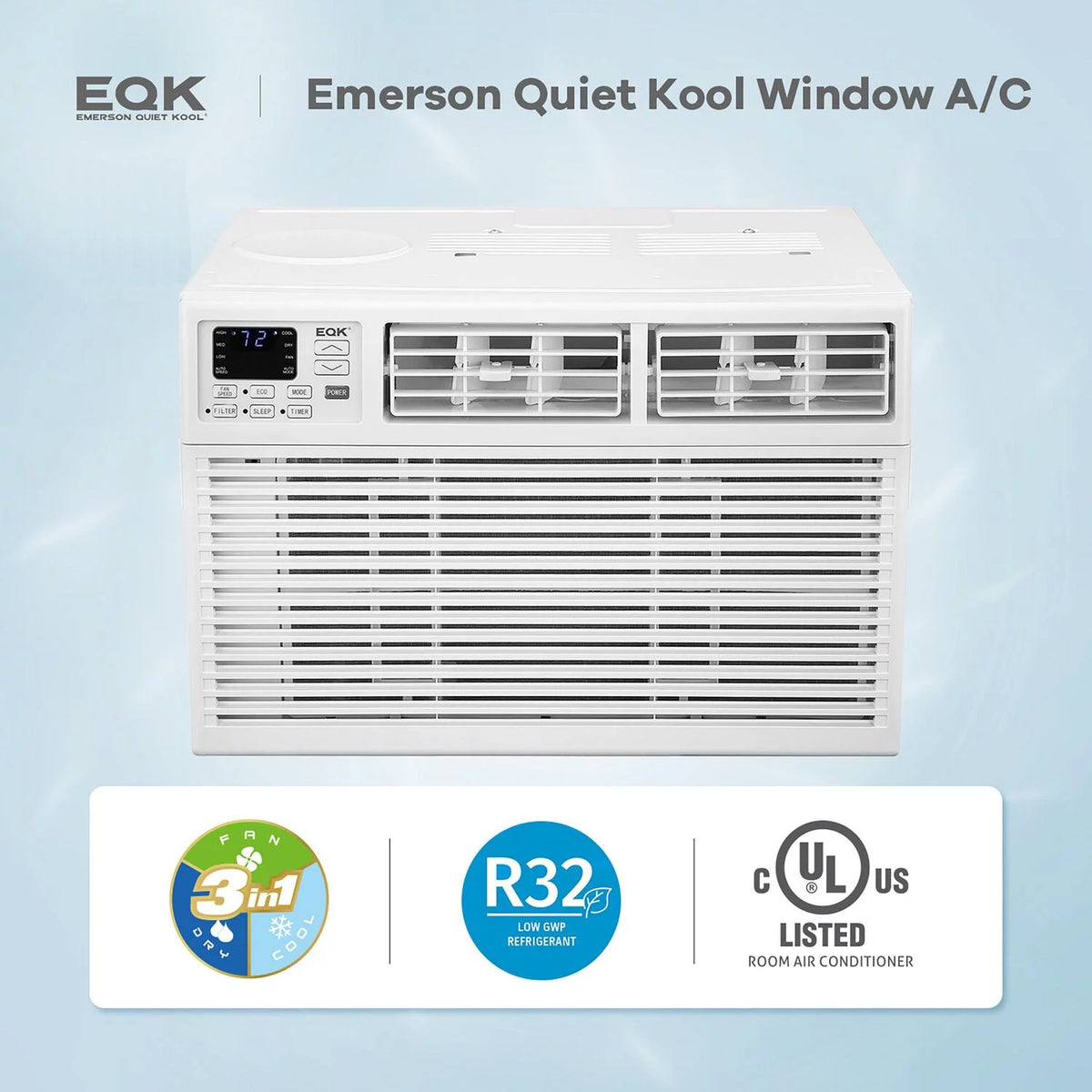 14,000 BTU 230-Volt White Window Air Conditioner Z114256